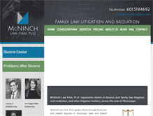 Tablet Screenshot of mcninchlaw.com